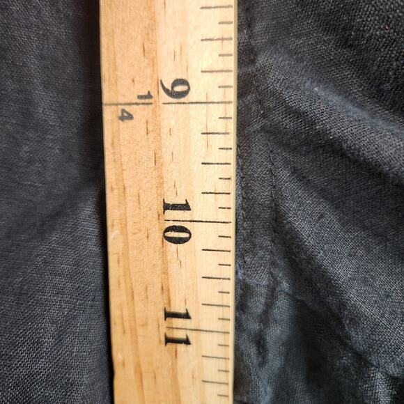 Nicole Miller Women's 100% Linen Cargo Jogger Pants Women’s SZ M Navy  EUC - Picture 12 of 15